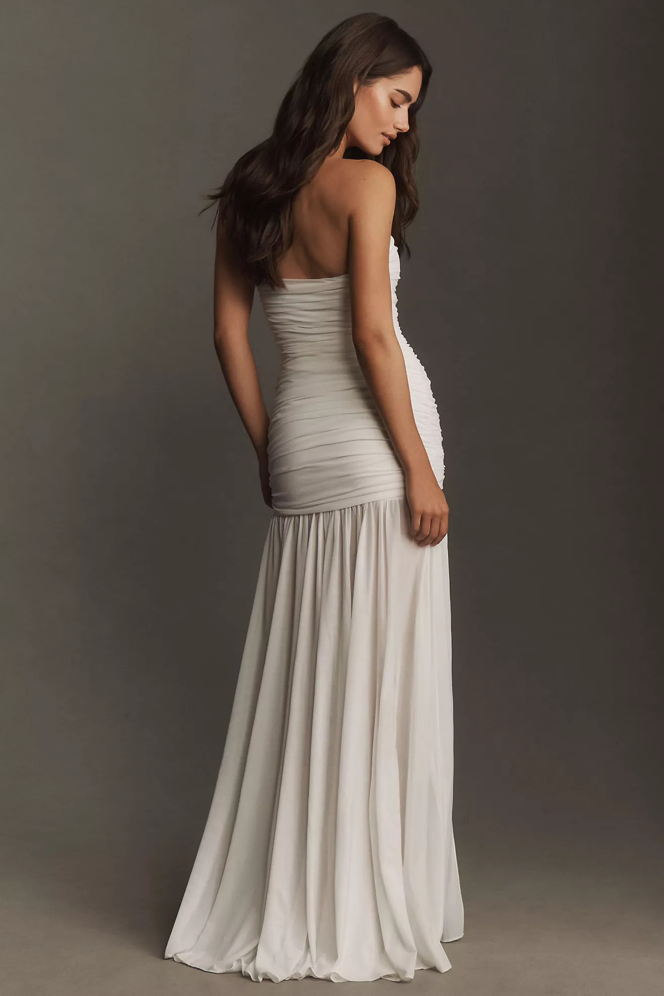 Retrofete Adele Strapless Ruched Maxi Dress | Anthropologie (US)