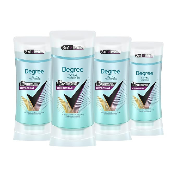 Degree 3in1 Antiperspirant Deodorant 4 pack Sexy Intrigue 72 Hour protection against sweat, odor ... | Amazon (US)