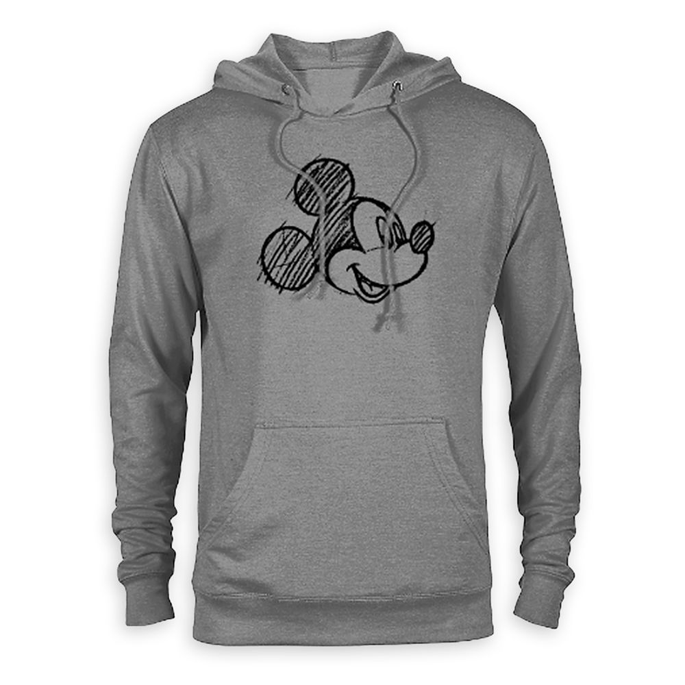 Mickey Mouse Head Sketch Pullover Hoodie for Adults – Customized | shopDisney | shopDisney