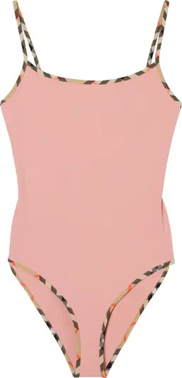 Burberry Check Trim Swimsuit | Nordstrom | Nordstrom