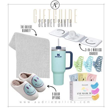 Secret Santa Gifts 

Secret Santa | Office Party | Gift Guide | Cozy Blanket | Stanley Cup | Wireless Charger

#LTKGiftGuide #LTKSeasonal #LTKHoliday