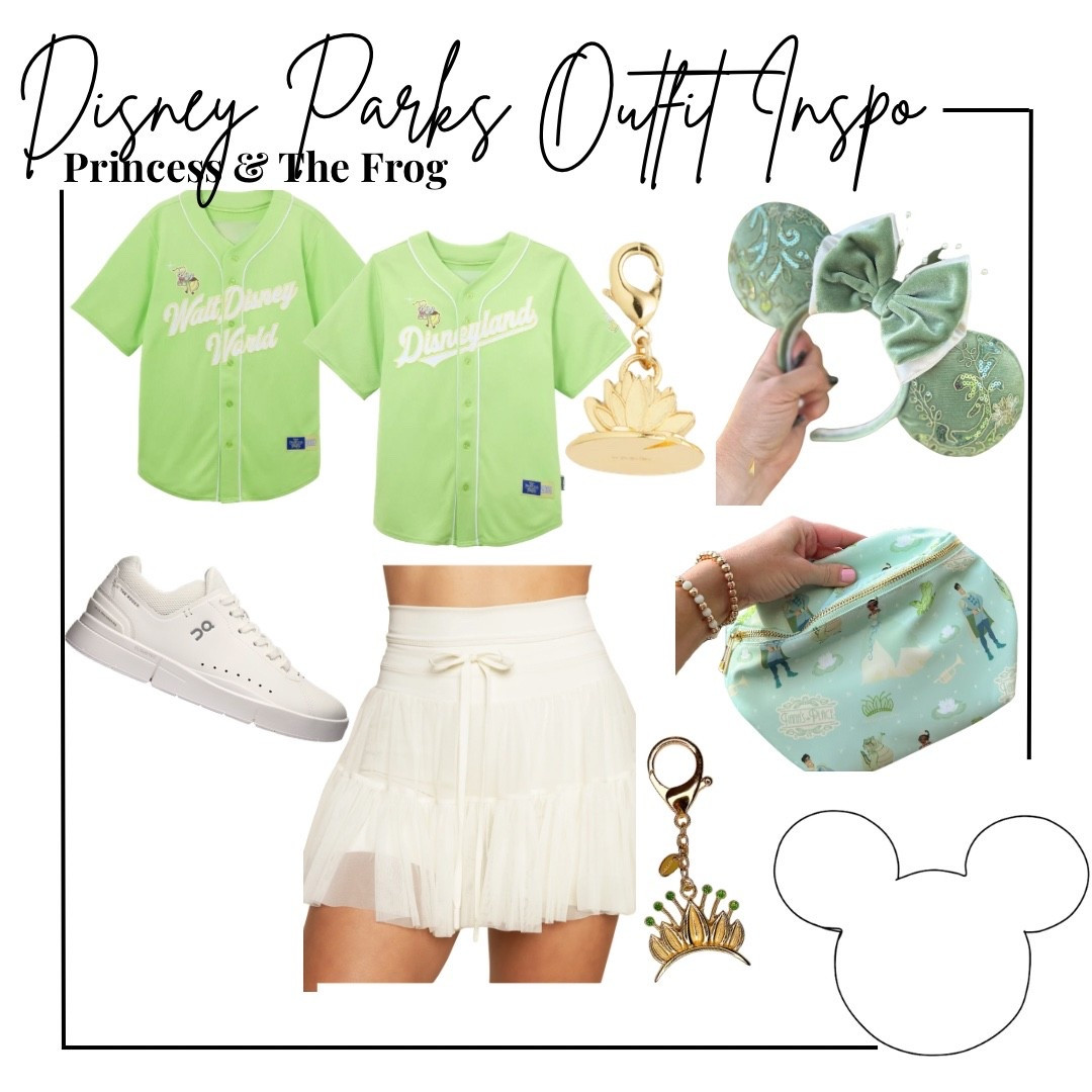 Disney parks outfit featuring the Disney store Tiana jersey (disney world and Disney and) - Etsy Tiana ears, Popflex ivory pirouette skirt, best day ever  shop Tiana belt bag, Stoney clover bag charm, on Roger white sneakers 

Midsize, midsize outfit, size 10, ootd, Outfit inspo, Disney princess finds, Disney parks Outfit, Disney bound,  under $50 outfit, affordable outfit, casual outfit, Disney princess & the frog , Etsy finds, Disney outfit, Mickey ears, minimal Disney style, #ltkdisney, Disney ears, Disney aesthetic, theme park outfit, Disney parks outfit ideas, comfy Disney outfit, 

#LTKTravel #LTKootd #LTKMidsize
