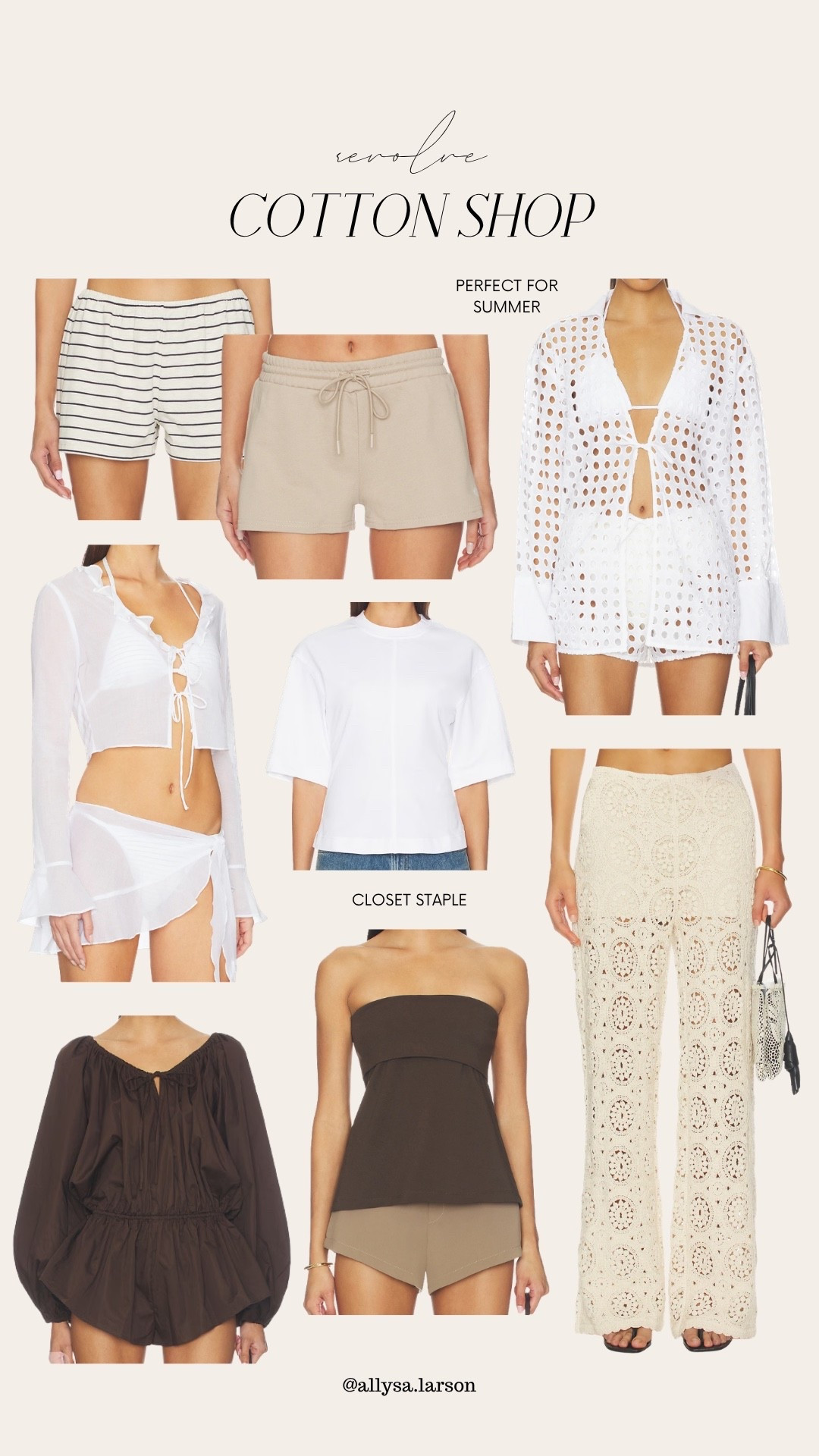 Sharing some of my favorite items for summer from the revolve cotton shop

#LTKootd #LTKSeasonal