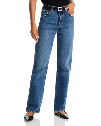 Ribcage High Rise Straight Jeans in Valley View | Bloomingdale's (US)