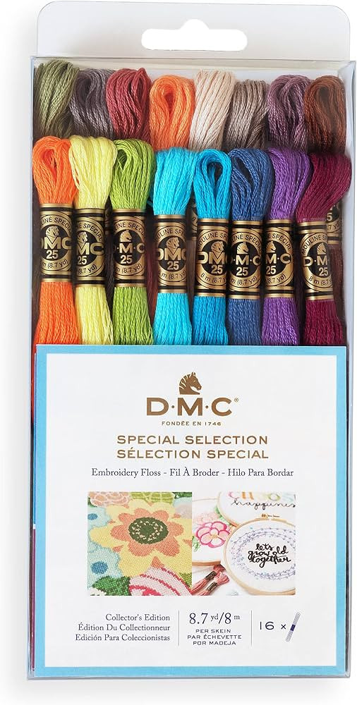 DMC Embroidery Floss Special Selection Pack - 16 skeins | Amazon (US)