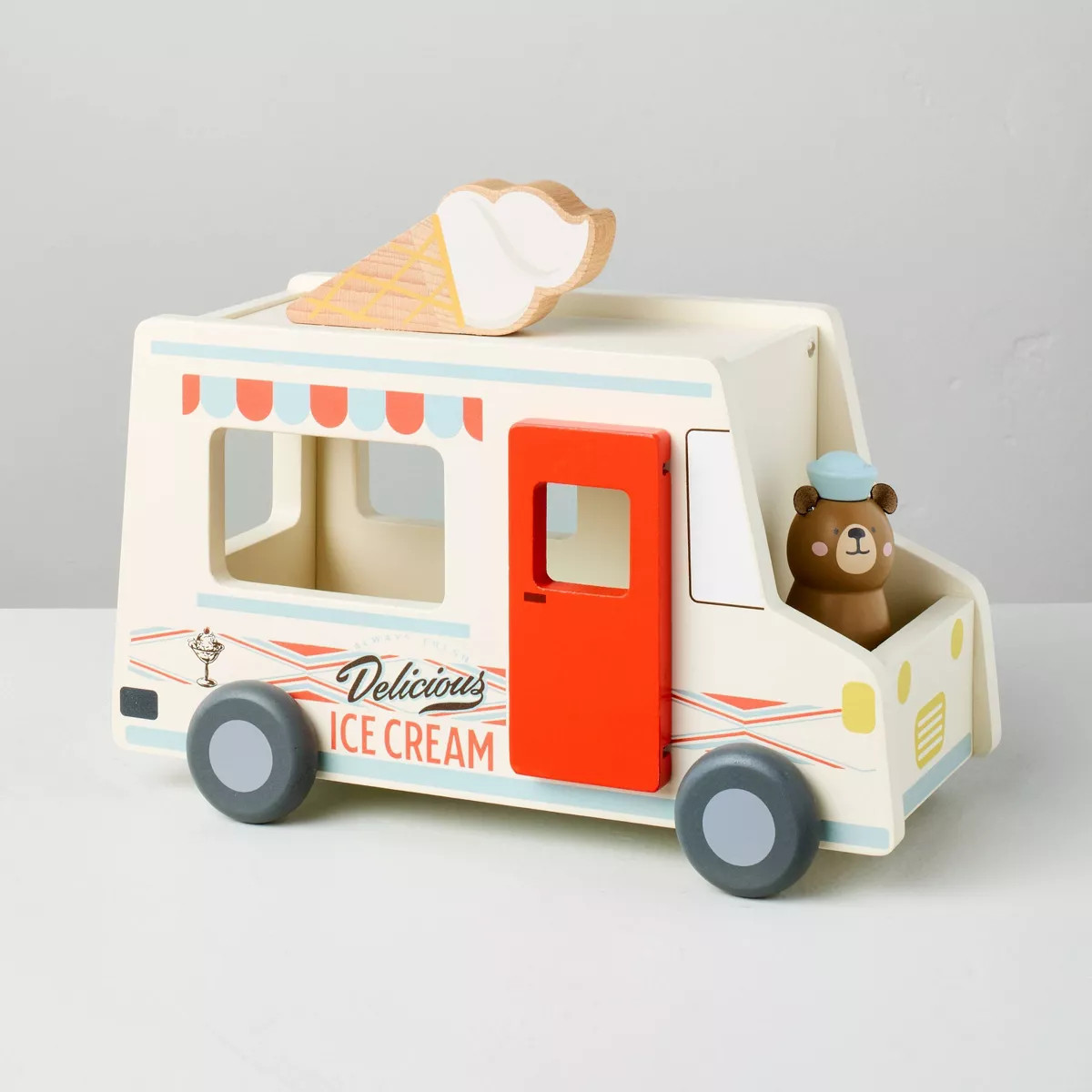 2pc Toy Ice Cream Truck with Bear Peg Pal - Hearth & Hand™ with Magnolia | Target