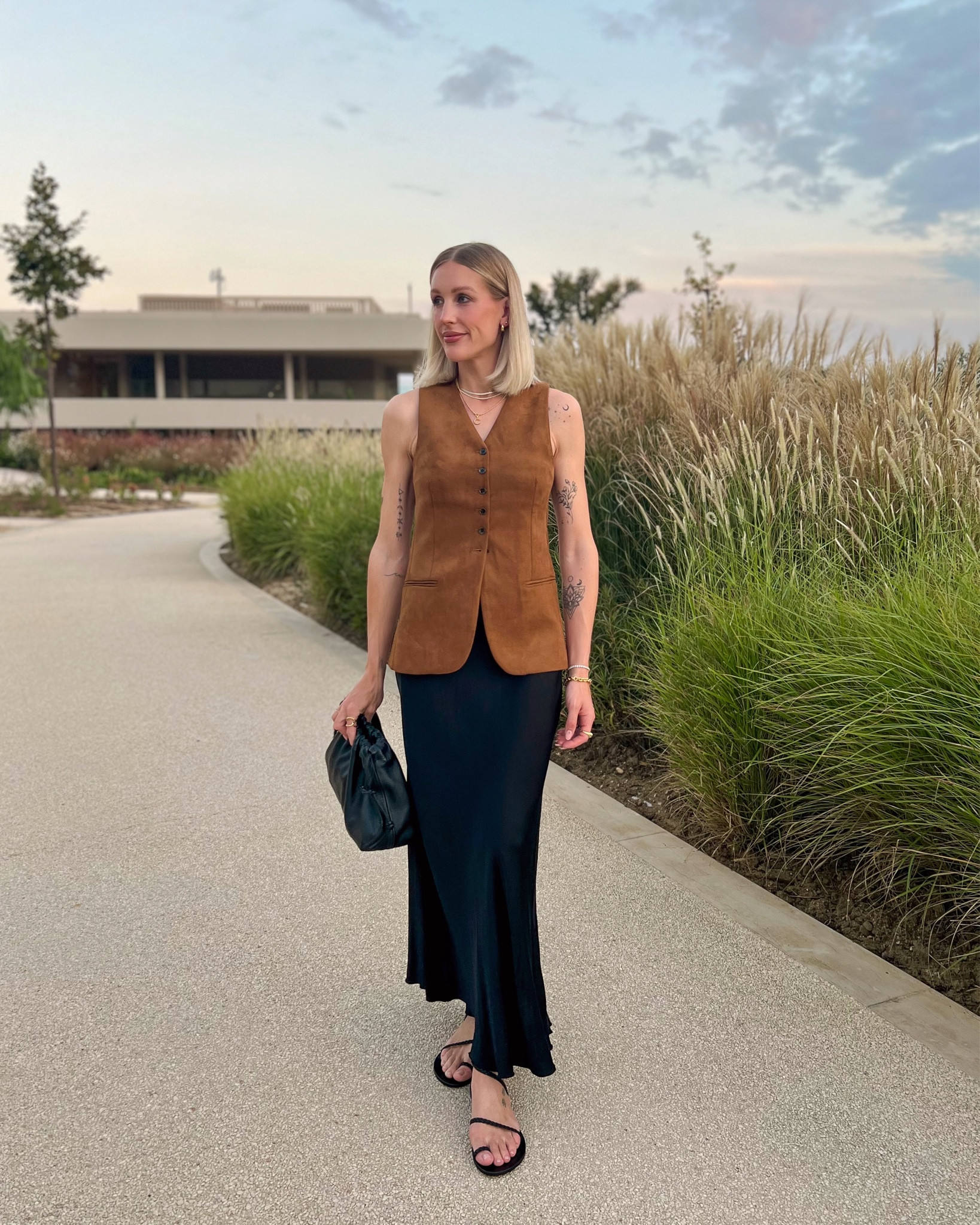 Holiday outfits evening waistcoat and black silk maxi skirt ✨

#LTKuk #LTKtravel #LTKeurope