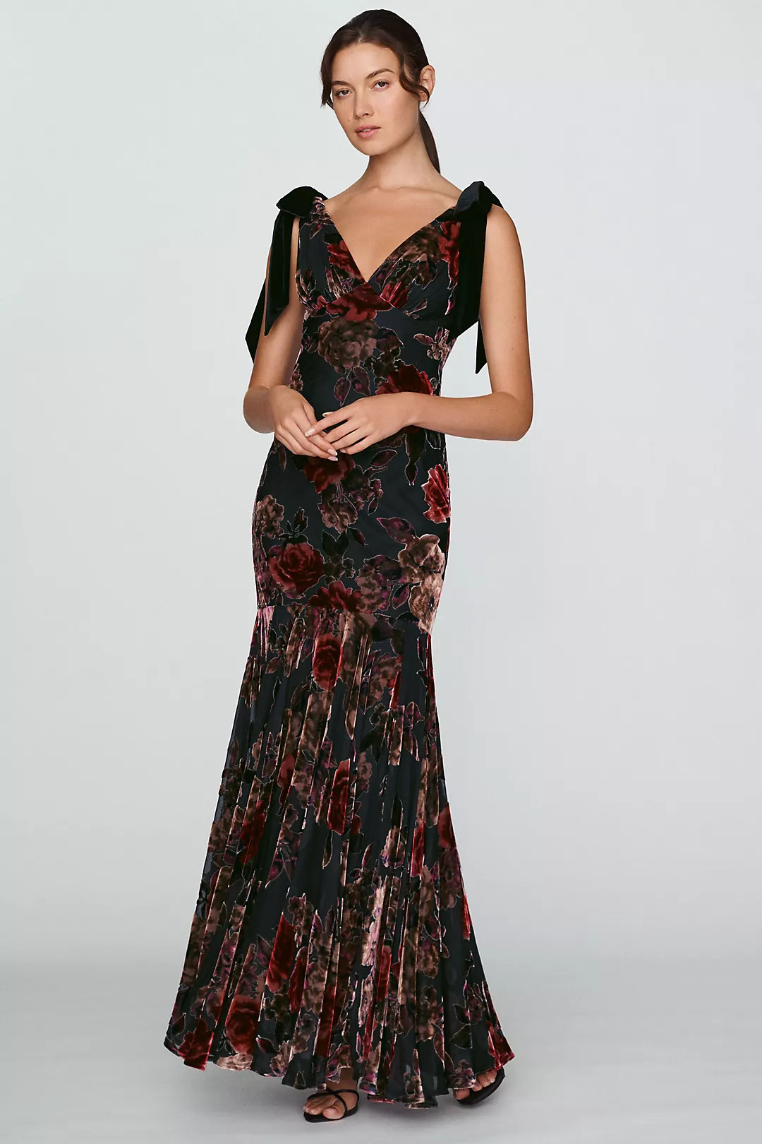 Mac Duggal Velvet Mermaid Maxi Dress | Anthropologie (US)