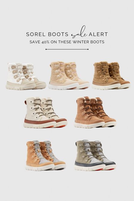 Sorel boots sale! Save 40% on these neutral winter boots.

#LTKsalealert #LTKshoecrush #LTKunder100