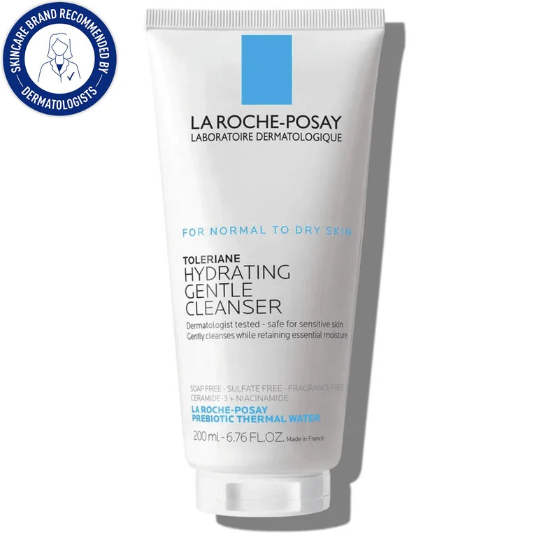 La Roche-Posay Toleriane Hydrating Gentle Face Cleanser, 6.76 fl oz | Walmart (US)