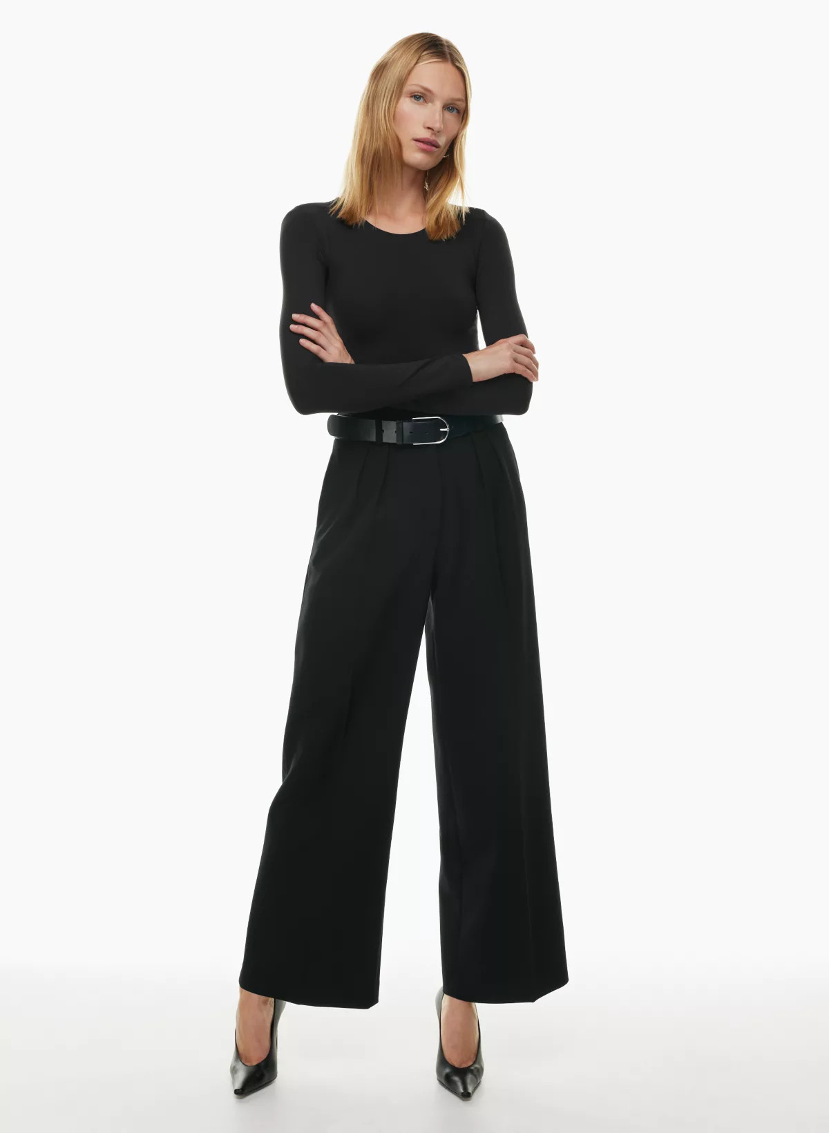 CONTOUR CREW LONGSLEEVE BODYSUIT | Aritzia