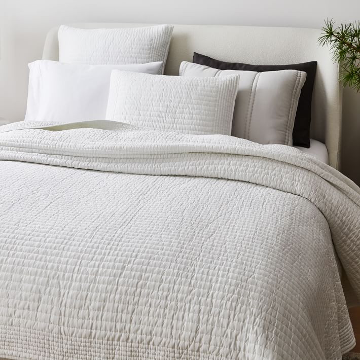 Silky TENCEL™ Pick Stitch Quilt & Shams | West Elm (US)