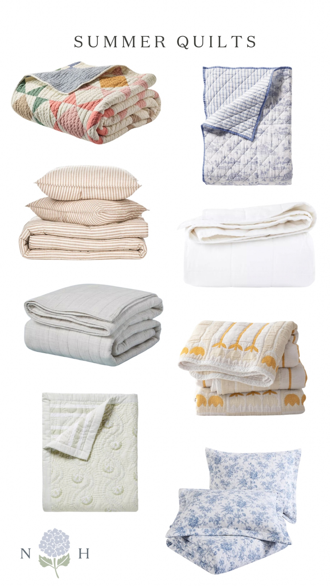 Summer quilts, pottery barn, cotton quilts, target, schoolhouse, Serena & lily, striped quilt, floral quilt, patchwork quilt, quilts for summer, coastal decor 

#LTKHome #LTKSeasonal