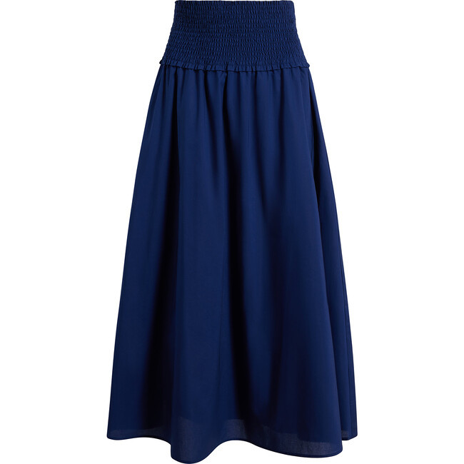 Hill House Home | The Women's Delphine Nap Skirt, Navy Blue Cotton (Multicolor, Size Small) | Maisonette | Maisonette