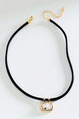 Gem Pendant Cord Necklace | Anthropologie (US)
