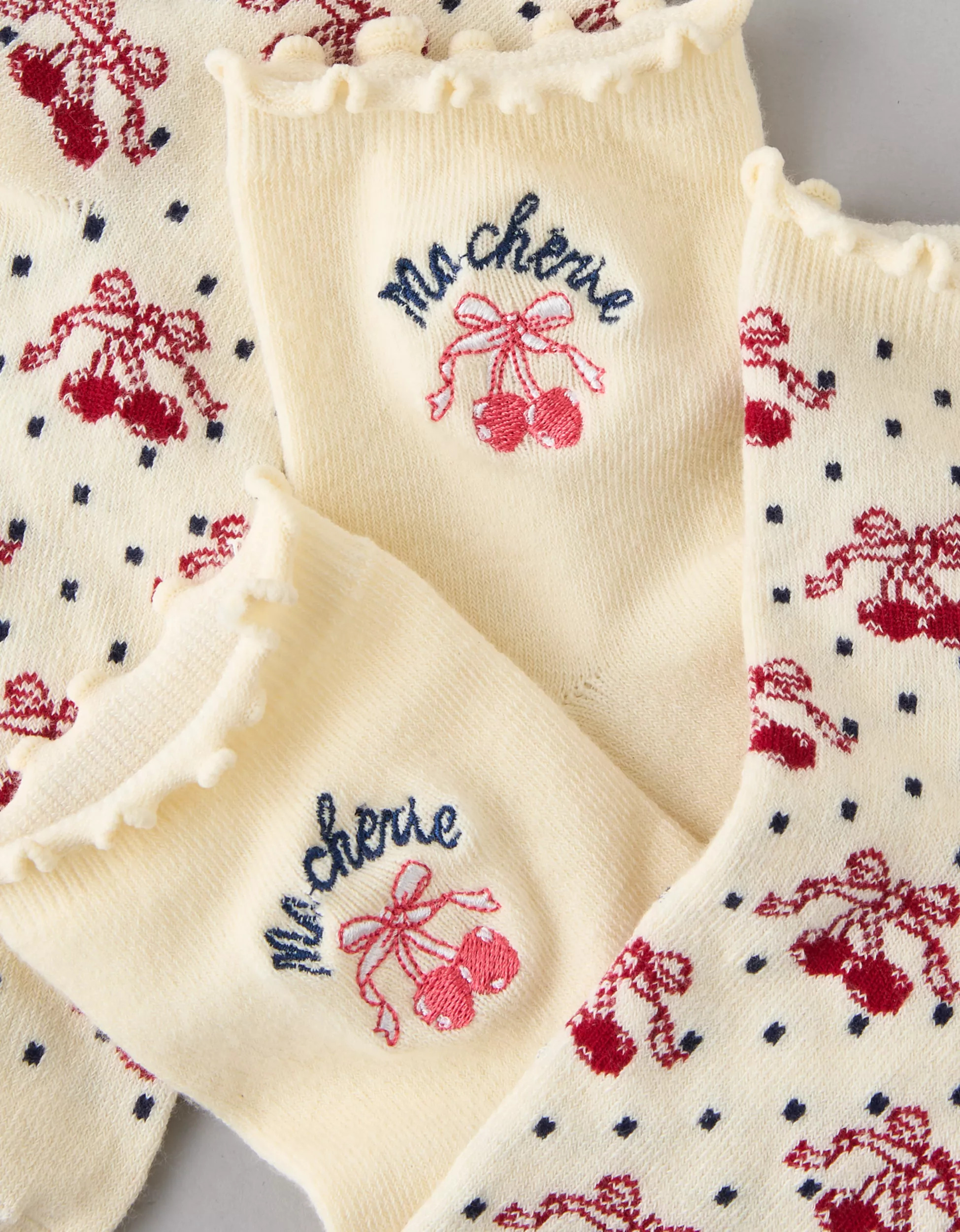 AE Ma Cherie Ruffled Boyfriend Sock 2-Pack | American Eagle Outfitters (US & CA)