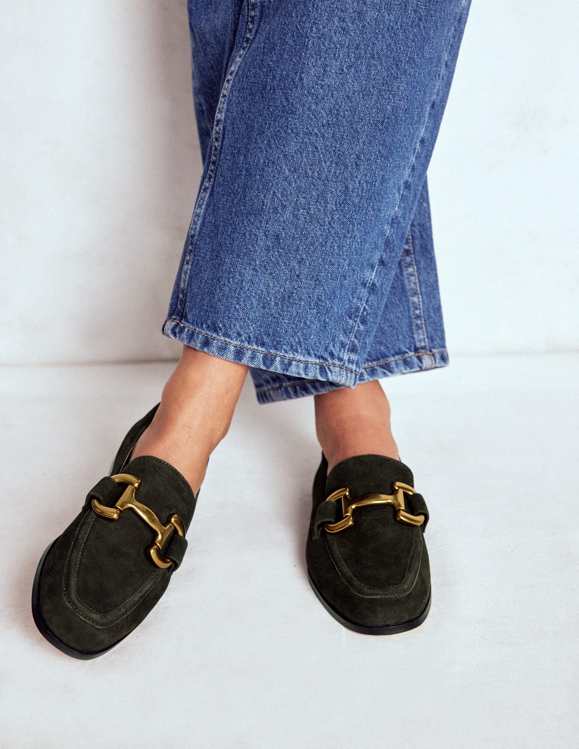 Iris Snaffle Loafers-Woodland Green | Boden (US)