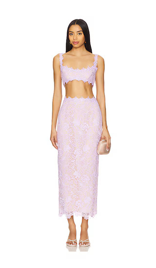 Romy Lace Set in Lavender | Revolve Clothing (Global)