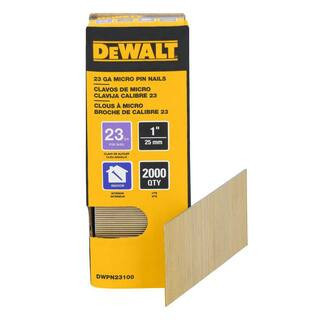 1 in. x 23-Gauge Bright Finish Pin Nail (2000-Pack) | The Home Depot