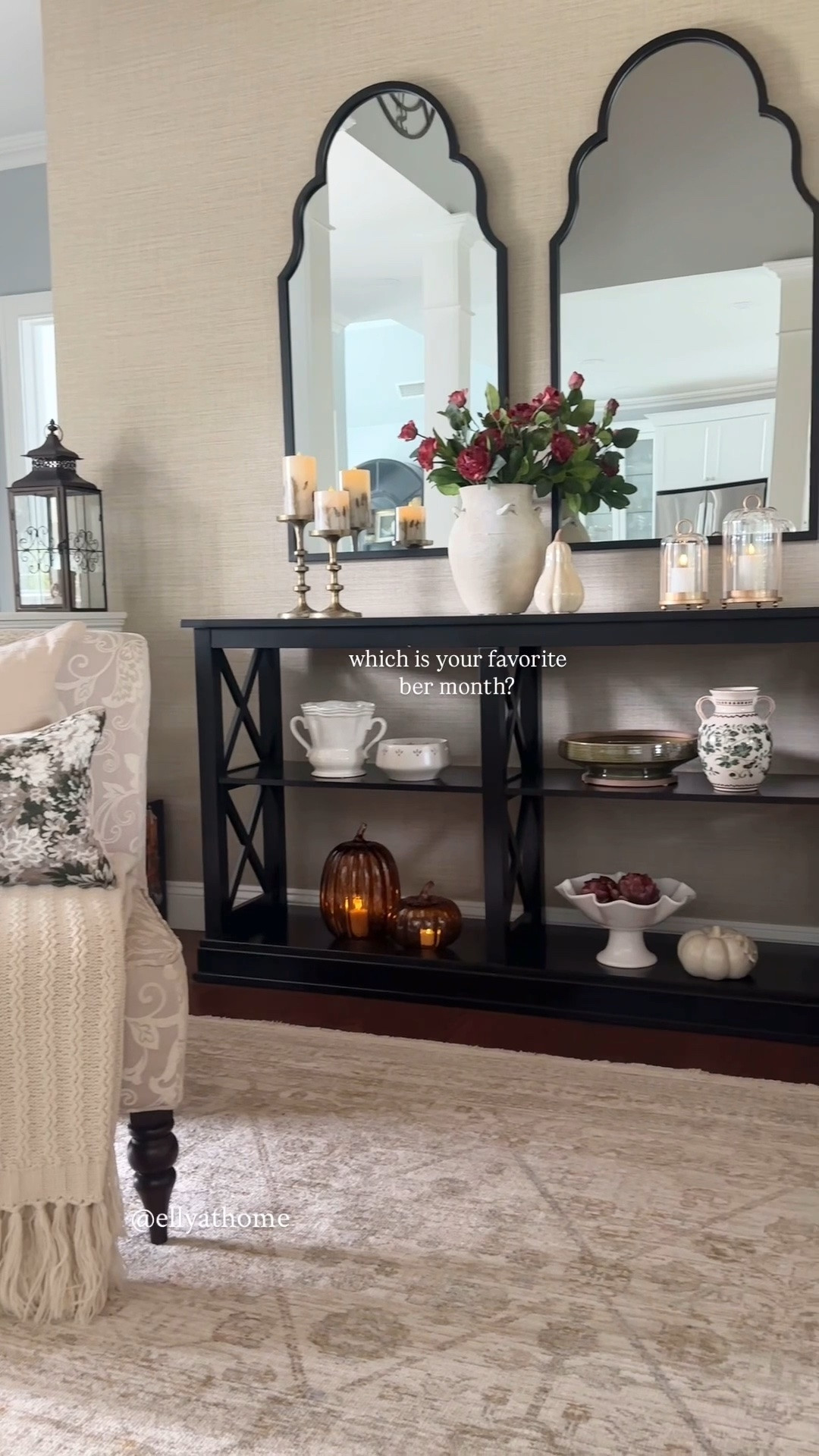 Cozy ber month entryway styling! Shop my new rug, fall decor, florals, vases, pumpkins, fall candles  + more from my entryway!

#LTKdayinmylife #LTKHome #LTKSaleAlert