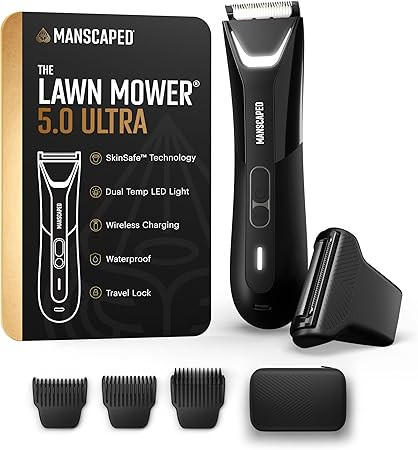 MANSCAPED® The Lawn Mower® 5.0 Ultra Groin & Body Hair Trimmer – Dual-Head SkinSafe® Trimmer... | Amazon (US)