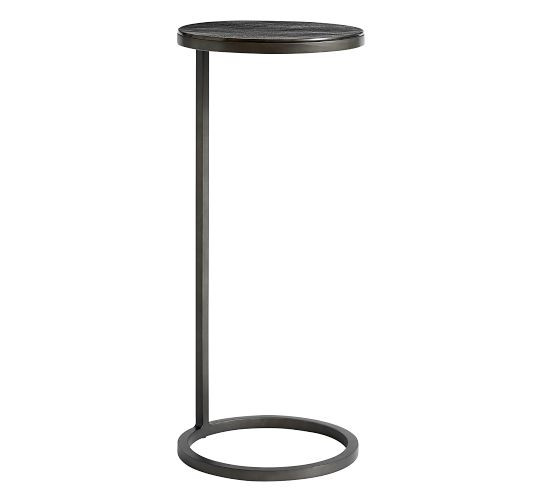 Duke Round Metal Accent Table (10") | Pottery Barn CA