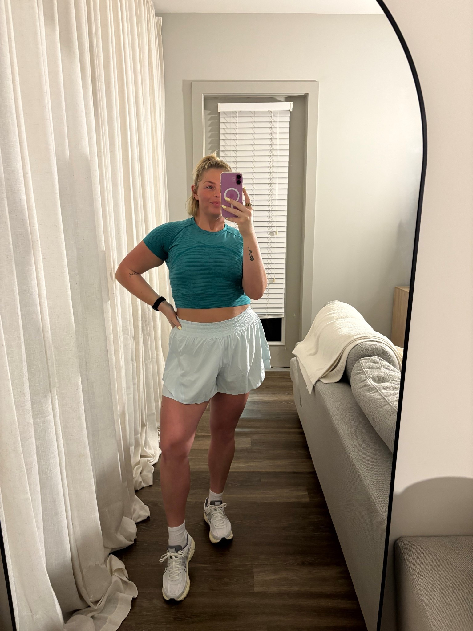 the new lululemon colors are screaming spring!! wearing a 12 in the top and xl in the shorts 

#LTKActive #LTKFindsUnder100 #LTKMidsize