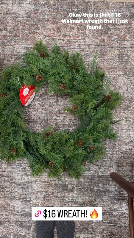 Amazing price on this 24” wreath from Walmart! Only $16! 🤯 

Christmas, holiday, wreath, pine, cedar, Walmart, holiday decor, Christmas decor, front porch, front door, affordable finds, budget friendly holiday 

#LTKHoliday #LTKhome #LTKSeasonal