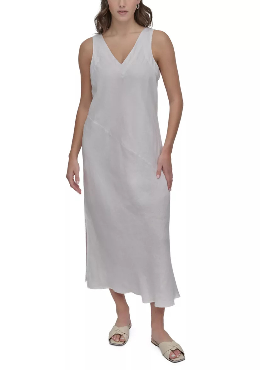 Women's Sleeveless V-Neck Midi Dress | Belk
