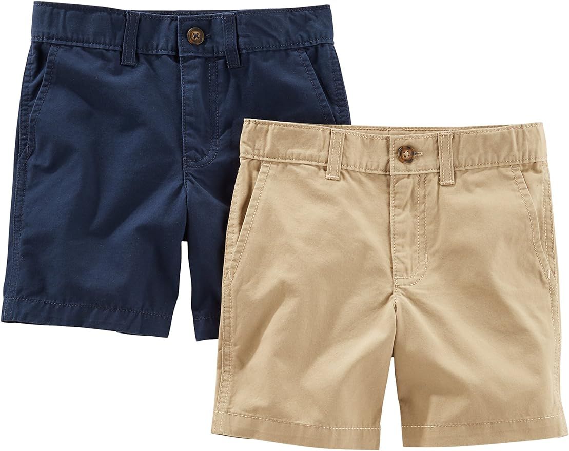 Simple Joys by Carter's Toddler Boys' Flat Front Shorts, Pack of 2 | Amazon (US)