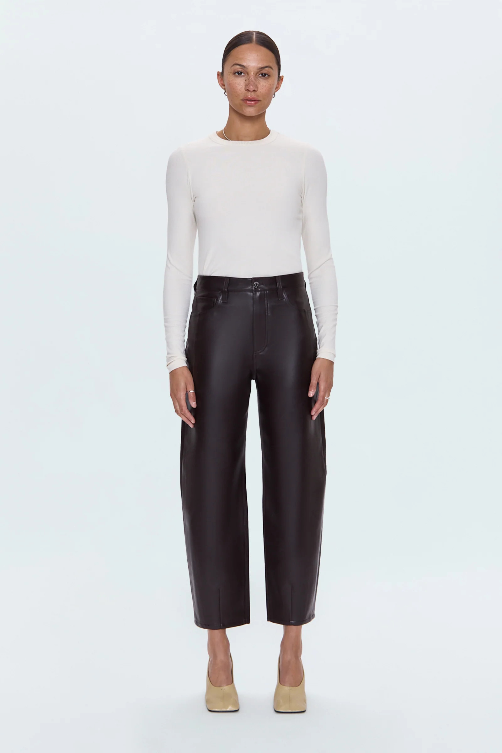 Eli High Rise Barrel Jean - French Roast | Pistola Denim