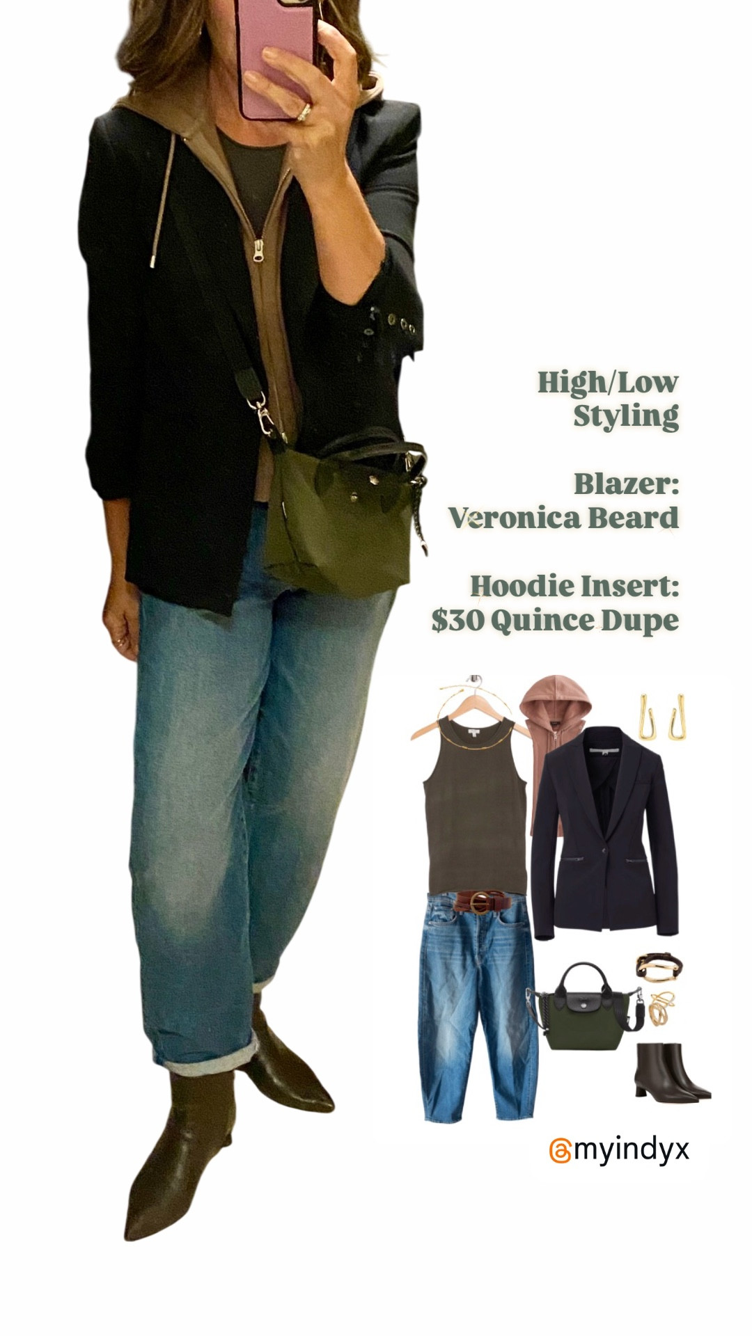 @Quince has duped my entire look 4 less, links below…

📍Dickey Insert ➡️ $30, back in stock in fleece and cashmere($50)
Does it zip into my VB jackets, yes! Is the quality as good as my VB inserts, close! But $30 vs $150, on an accessory, I’m 💯 ok with that in order to stretch the versatility of my VB investment! 

📍wearing: barrel jean, Mother / scuba blazer, Veronica Beard / chocolate brown booties, Vince / crossbody bag, Longchamp / tank, Splendid 

#LTKOver40 #LTKootd #LTKdayinmylife