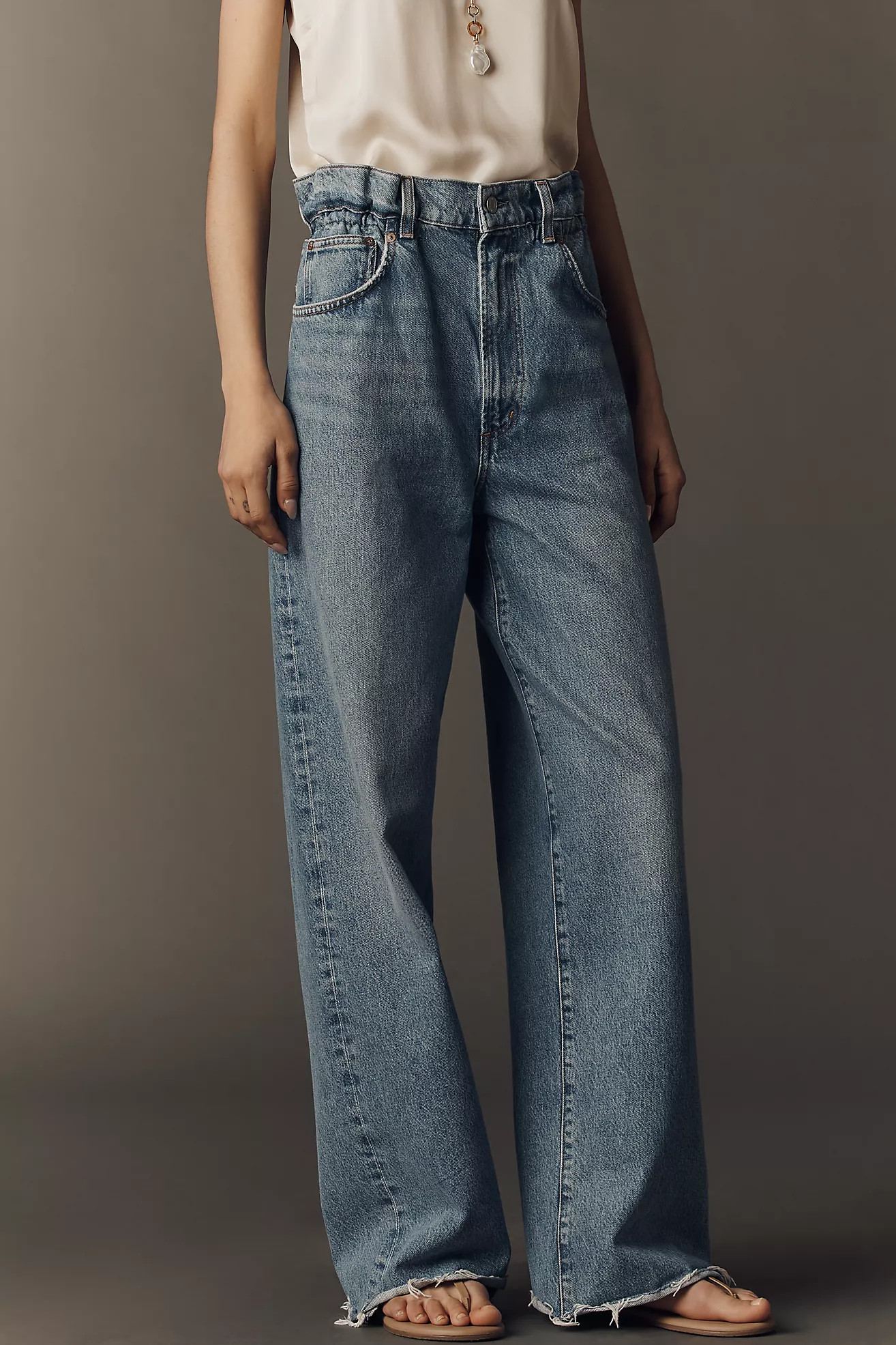 AGOLDE Lyonne High-Rise Wide-Leg Jeans | Anthropologie (US)