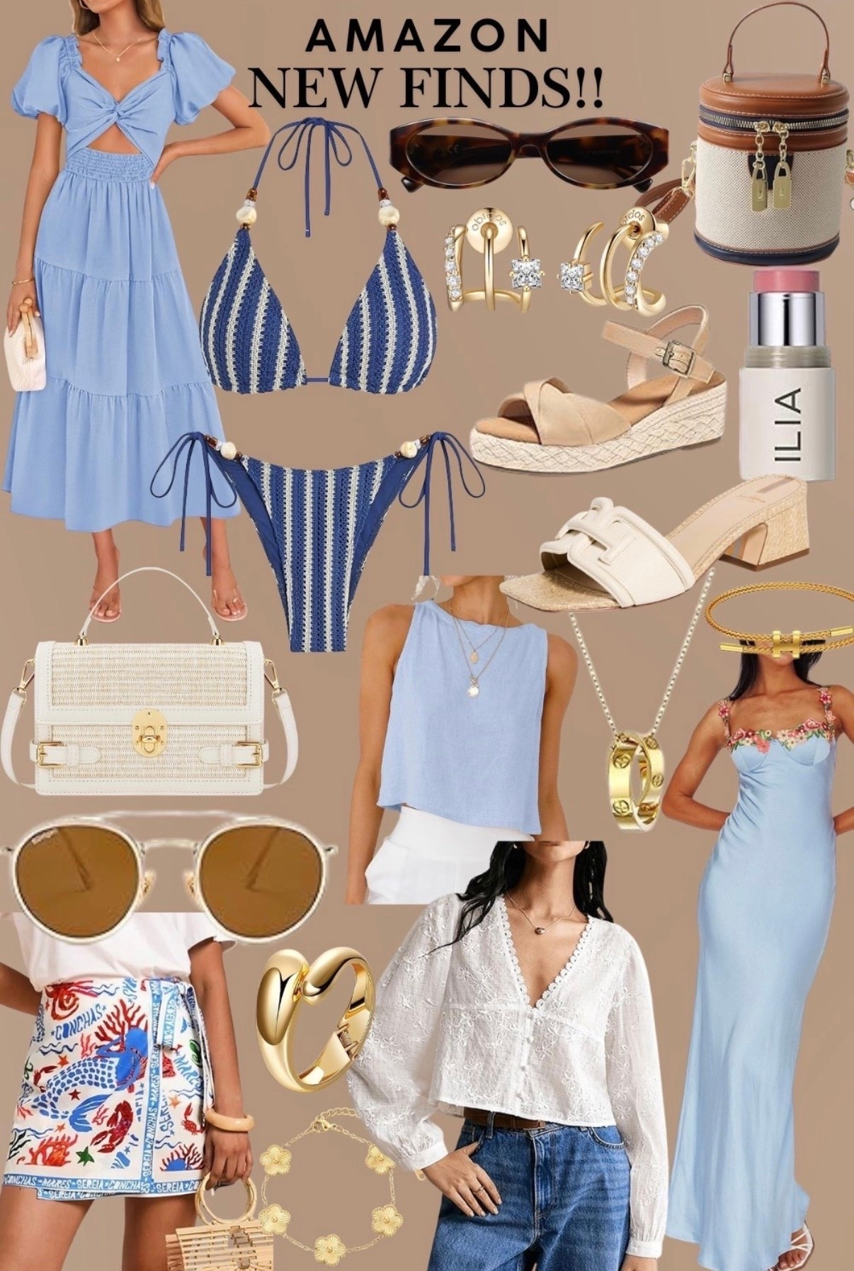 New Spring fashion from Amazon - Affordable pieces to liven up your Spring wardrobe ☀️🌸💙


#Amazon fashion
#amazon finds 
#affordable fashion 
#spring break outfit
#spring break fashion
#amazon sunglasses
#round metal sunglasses 
#retro sunglasses
#oversized sunglasses 
#blue dress
#two piece set  
#rattan handbag
#shoulder bag
#white purse   
#navy textured bikini 
#crochet bikini
#tie string bikini 
#ilia cheek tint 
#bucket purse
#mini handbag
#mini bag 
#maxi dress 
#easter fashion
#easter shoes 
#easter dress women 
#sundress  
#summer dress  
#free people dupe
#casual top   
#slide sandals
#platform sandals
#cream sandals 
#neutral sandals 
#flat sandals 
#satin maxis dress 
#blue fashion finds 
#spring handbag 
#gold plated earrings
#platform wedge sandals
#pendant necklace 
#white lace blouse 
#wrap tie mini skirt 
#summer fashion
#clover bracelet
#fashion inspo
#outfit idea 
#weekend outfit
#weekend style
#date night outfit
#date night style
#girls night in
#casual style
#mom outfit
#mom style
#day date outfit
#wine tasting outfit
#napa outfit 
#spring fashion 
#travel outfit
#travel fashion
#city outfit
#office fashion inspo
#office outfit 
#workwear 
#vacation fashion
#vacation outfit 
#beach outfit
#beach fashion
#business casual 
#ootd

#LTKMothersDay #LTKootd #LTKSeasonal