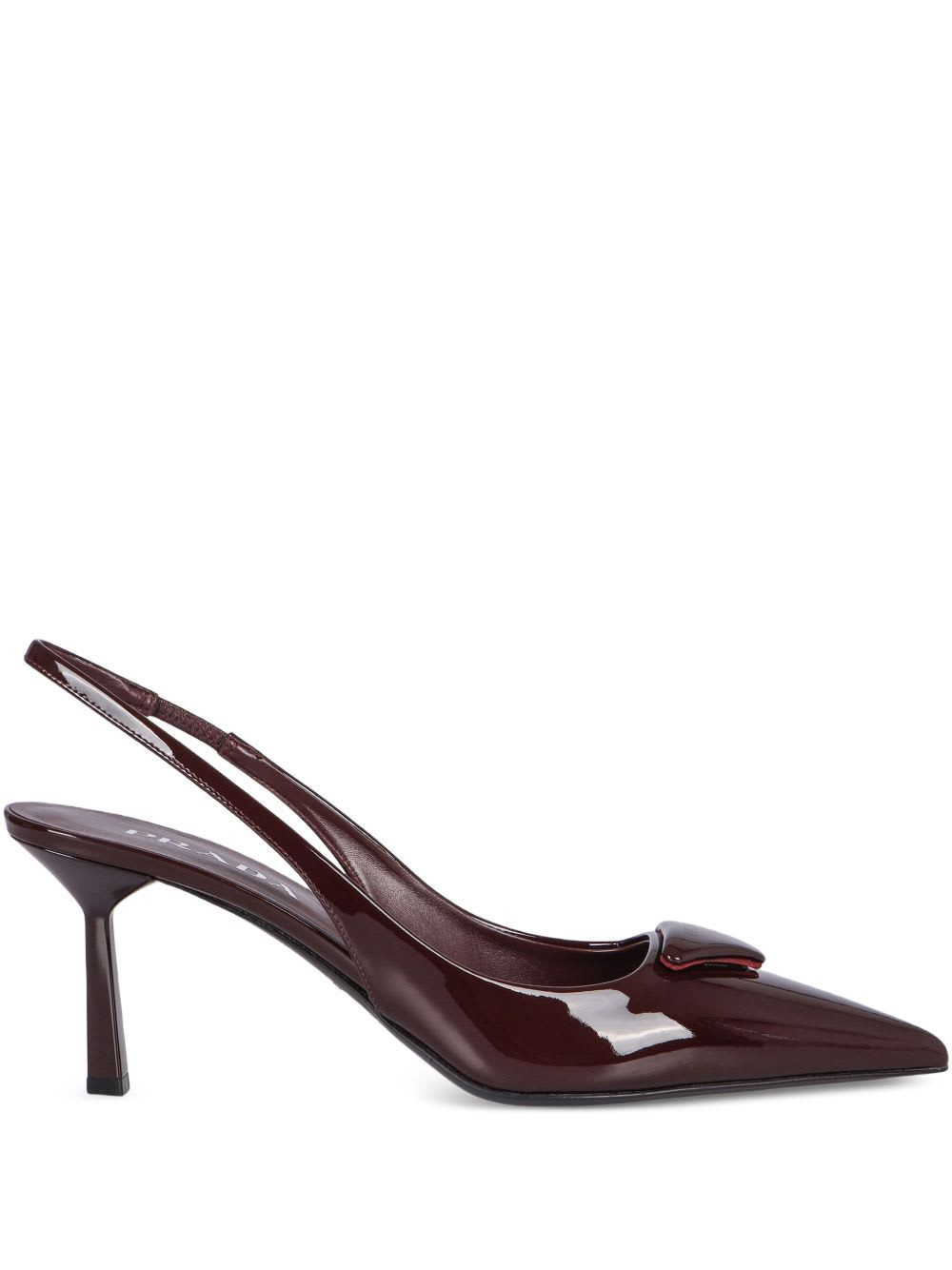 Prada Burgundy Patent Leather Pumps | Italist.com US