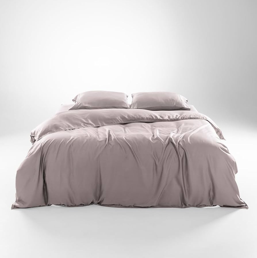 Olive + Crate Queen Size Tencel Duvet Cover Set - Hypoallergenic, Cooling Eucalyptus Duvet Cover ... | Amazon (US)