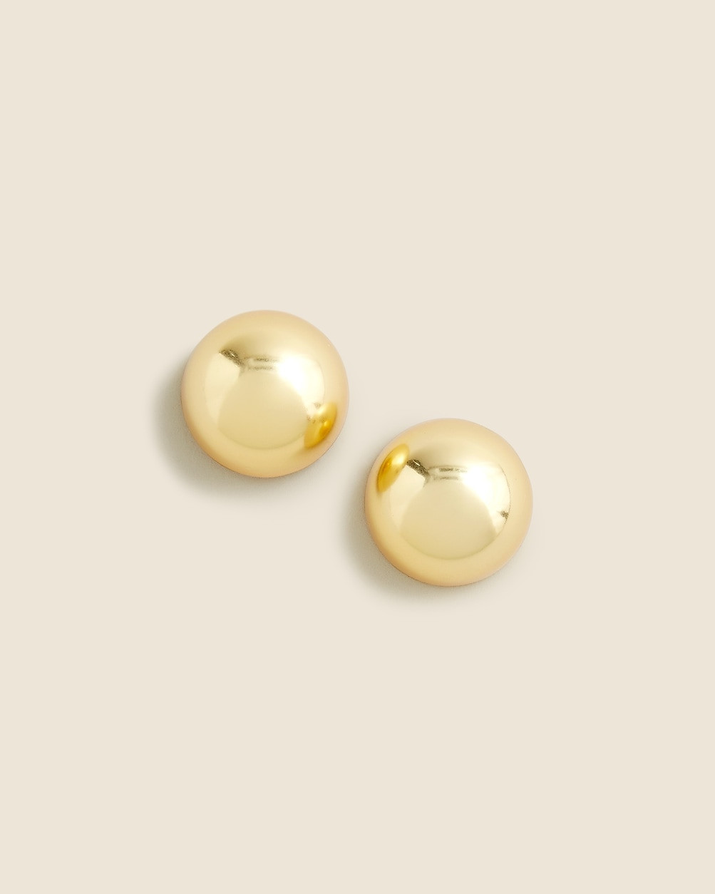 Oversized metallic-ball stud earrings | J. Crew US