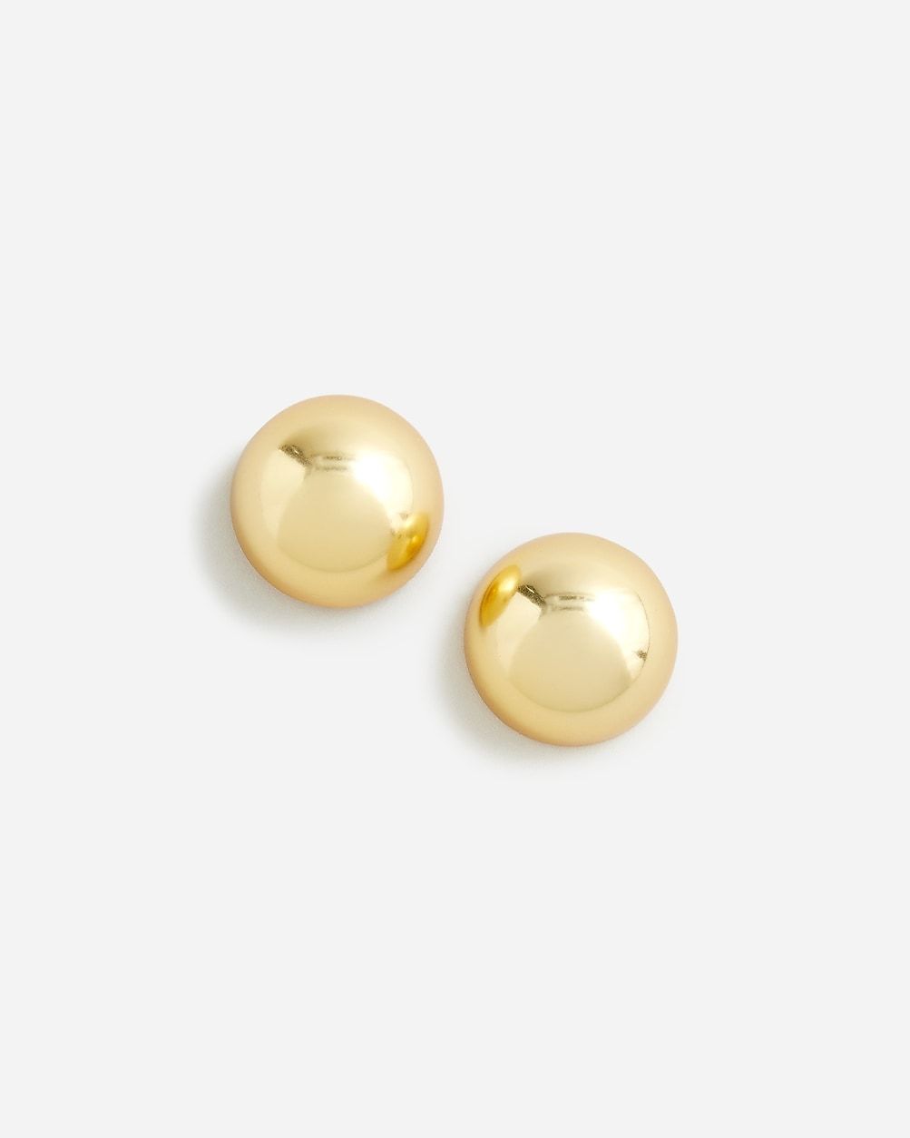 Oversized metallic-ball stud earrings | J.Crew US