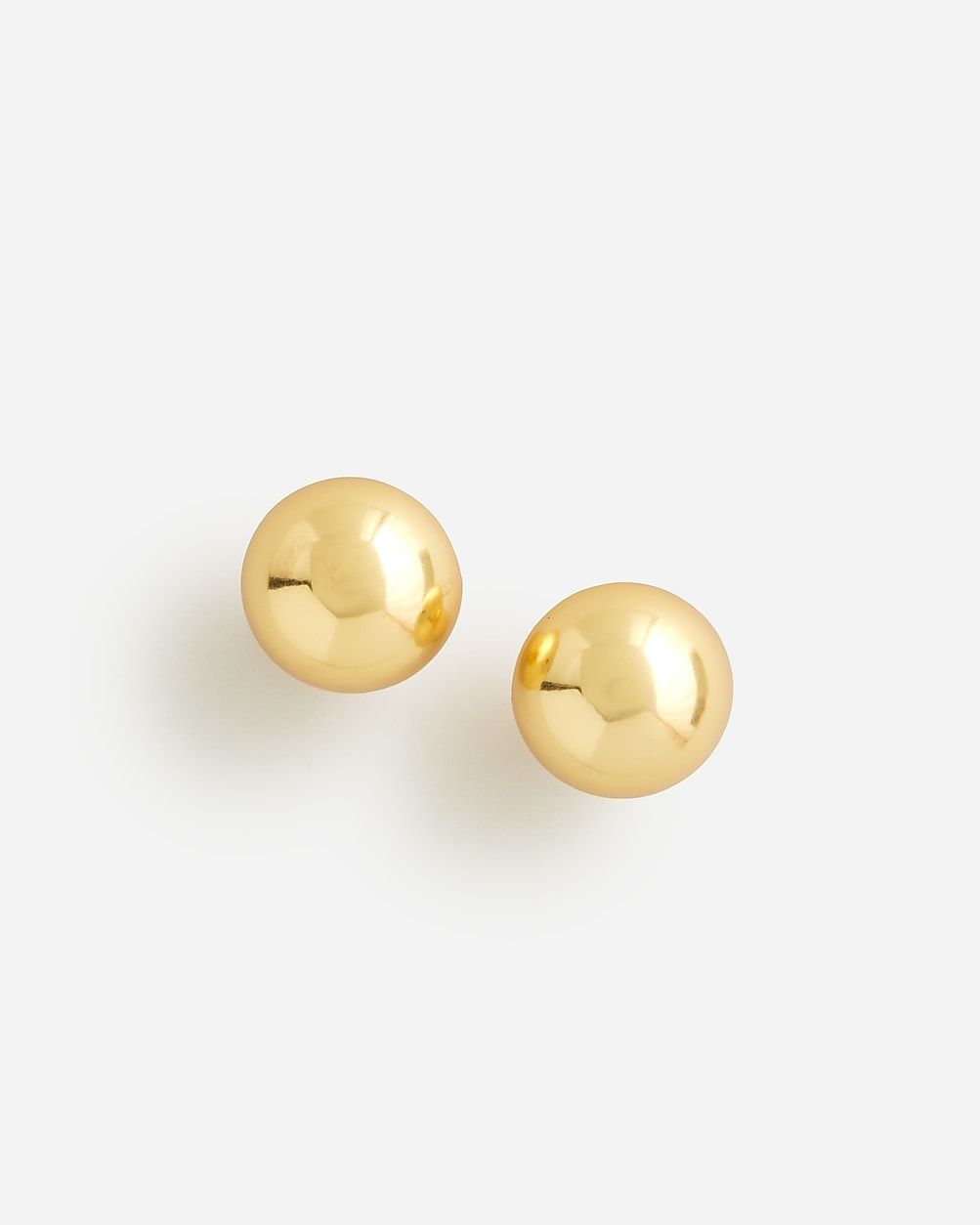 Oversized metallic-ball stud earrings | J.Crew US