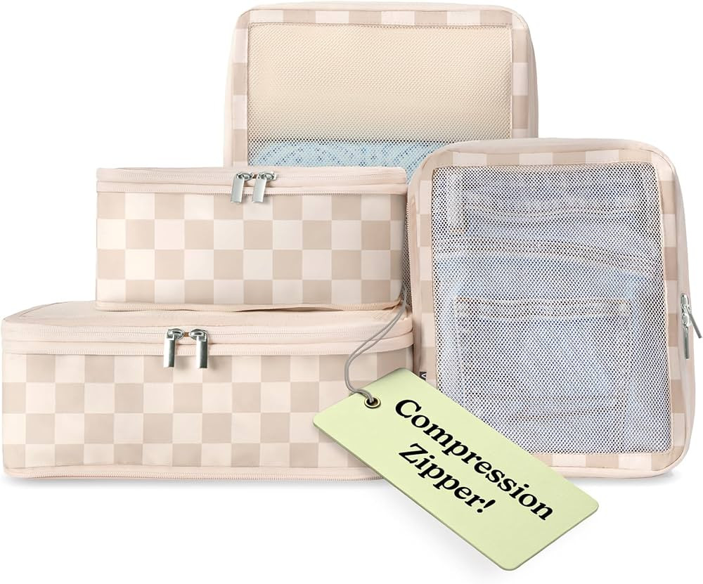 VANDEL Space-Saving Compression Packing Cubes for Women, Men, Compressible Carry On Suit Case Org... | Amazon (US)