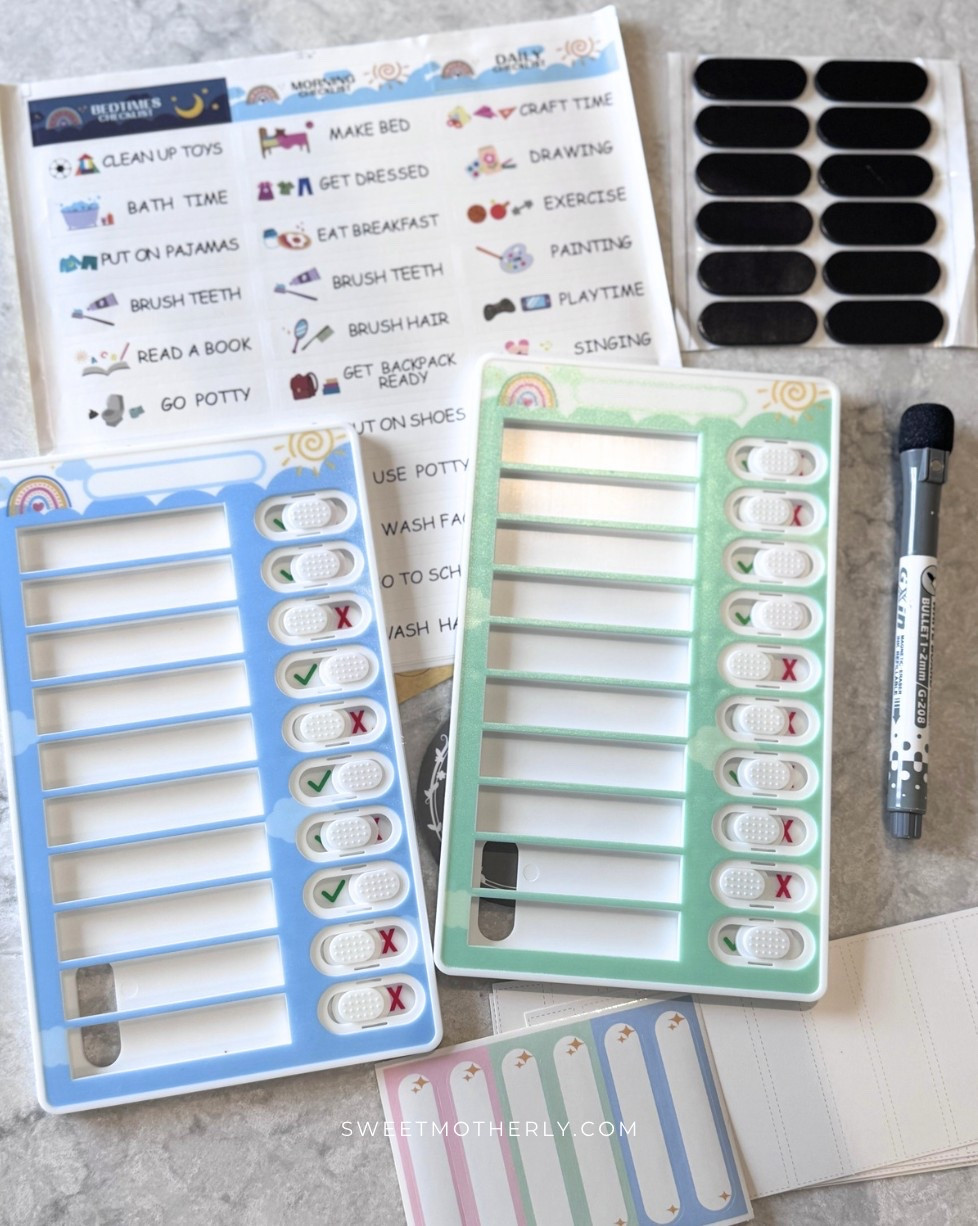 Have your littles been struggling to get back into their routines like mine? I grabbed this 2-pack of chore/routine customizable checklists for just $10!

educational wooden toys
montessori learning activities
alphabet and number games
interactive learning tablets
puzzle toys for problem solving
STEM building kits
shape sorter toys
early reading flash cards
fine motor skill toys

#LTKSeasonal #LTKSaleAlert #LTKKids