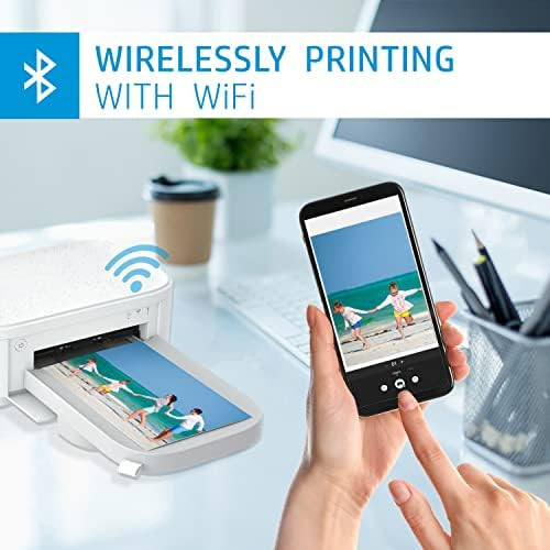 HP Sprocket Studio Plus WiFi Printer – Wirelessly Prints 4x6” Photos from Your iOS & Android ... | Amazon (US)
