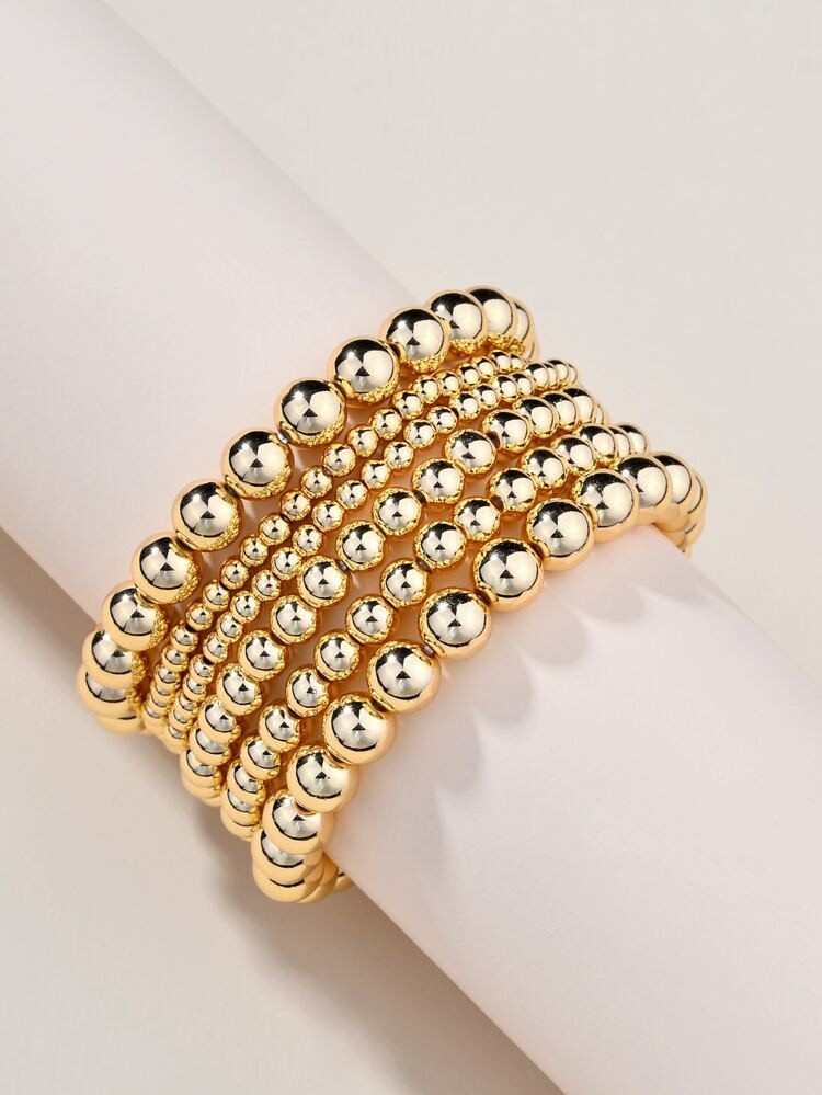 6pcs Beaded Bracelet | SHEIN
