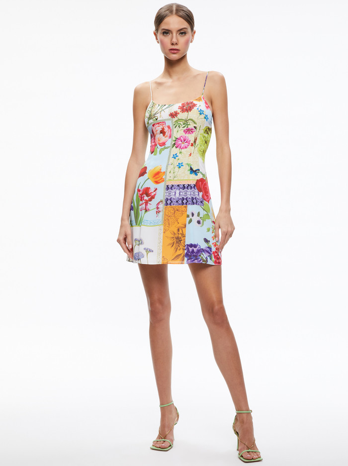 IRA SPAGHETTI STRAP MINI DRESS | Alice + Olivia