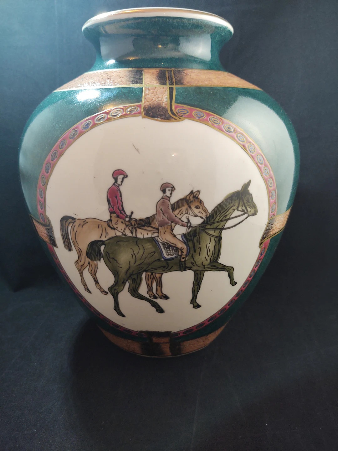 Vintage 1980's WBI Chinese Equestrian Vase - Etsy | Etsy (US)