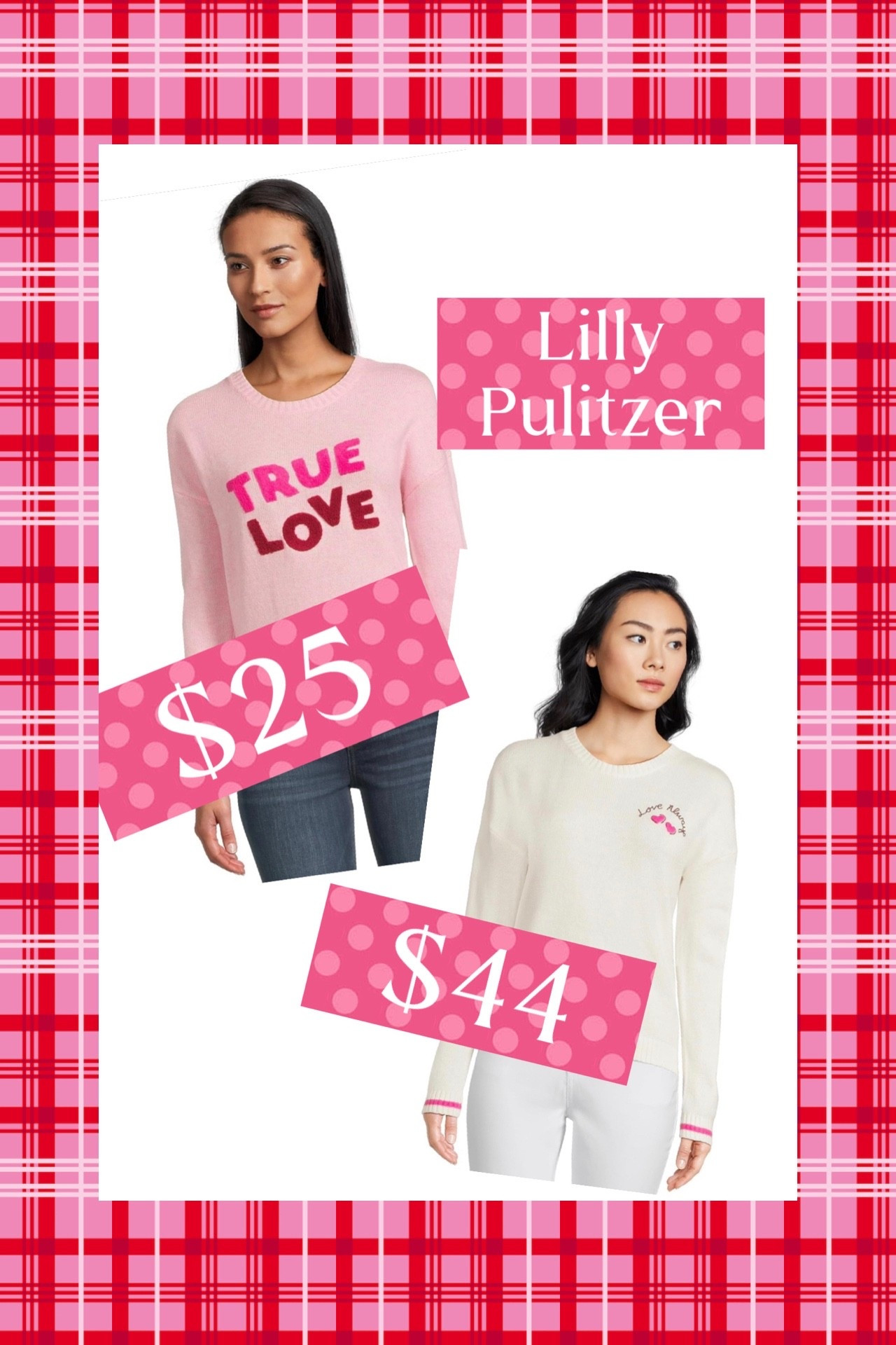 Lilly Pulitzer Sweater Sale – Major Valentine Vibes 💕

Major score on Lilly Pulitzer sweaters right now 💖 These sweet, love-themed knits are deeply marked down and perfect for Valentine’s Day, Galentine’s looks, or just adding a pop of pink to your winter wardrobe. The pink “True Love” sweater is down to around $25 (normally over $50 😱), and the classic cream version with subtle embroidery is also on sale for around $44. Both are lightweight, soft, and easy to style with denim, white jeans, or layered under a jacket for cooler days.

Such a fun gift idea for Valentine’s, a girls’ trip, or a little self-love moment—especially at these prices 💗✨ Sizes are going fast, so definitely grab your favorite while they’re still in stock.

Lilly Pulitzer sweater sale, Valentine’s Day sweater, pink Lilly Pulitzer sweater, heart sweater, affordable Lilly Pulitzer, designer sweater sale, Valentine outfit idea, Galentine’s outfit, casual Valentine look, gift idea for her, winter sweater deals, preppy Valentine style

#LTKSaleAlert #LTKFindsUnder50 #LTKGiftGuide