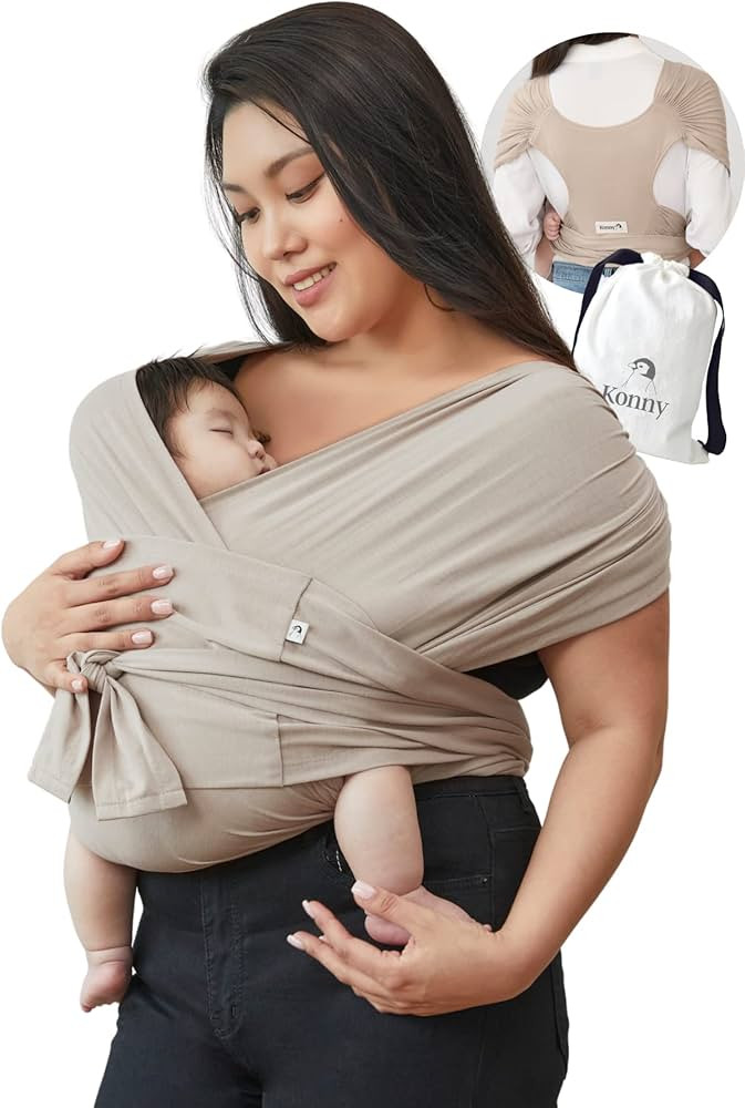 Konny Baby Carrier Elastech Carrier Wrap, Easy to Wear Baby Wrap Carrier, Perfect Essentials Cl... | Amazon (US)