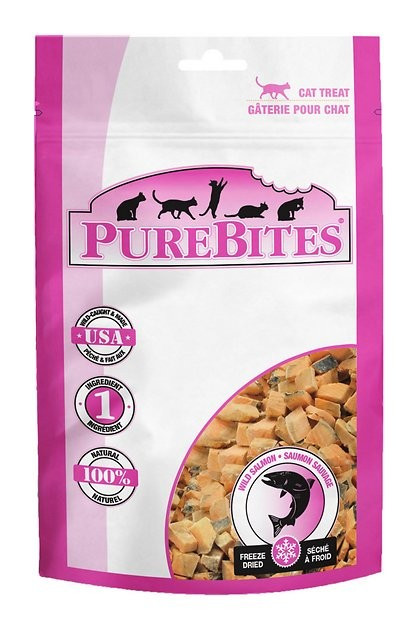 PureBites Salmon Freeze-Dried Raw Cat Treats, 0.92-oz bag | Chewy.com