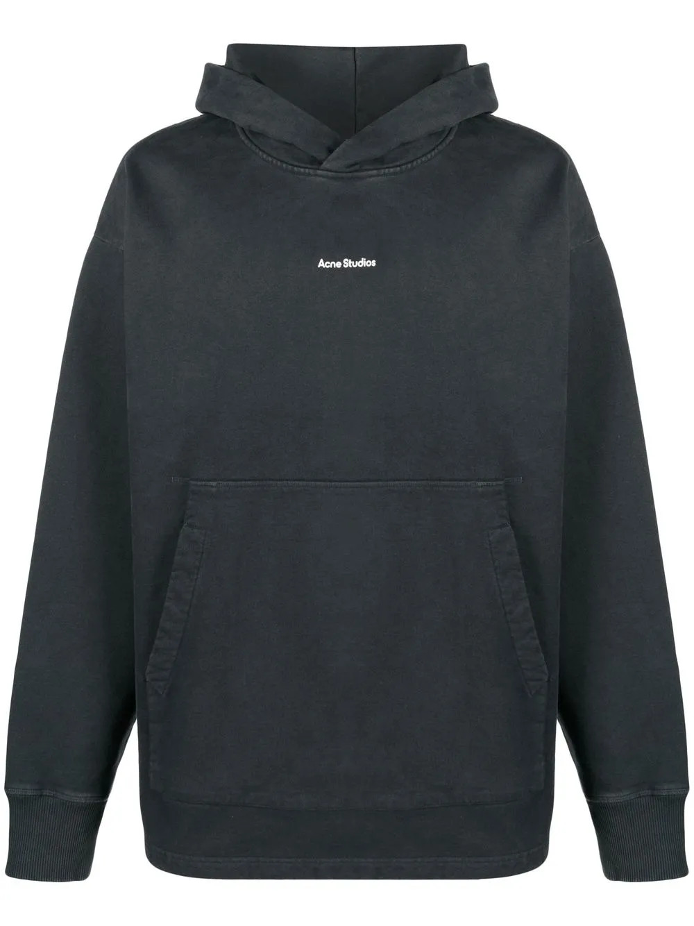 Acne Studios logo-print Oversized Hoodie | Black | FARFETCH AU | Farfetch Global