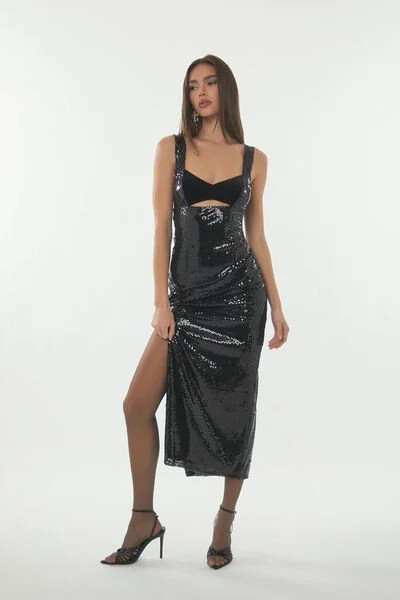 Sequin Cutout Maxi Dress | Forever 21